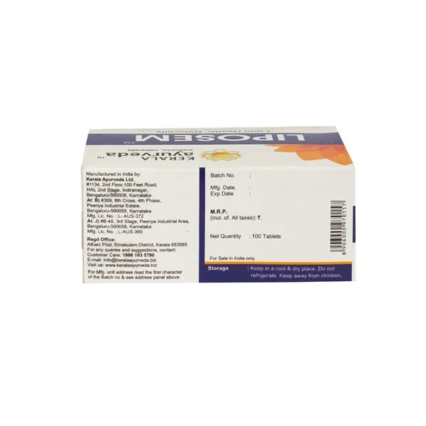 Kerala Ayurveda Liposem Tablet, 100 Tablets-3.webp